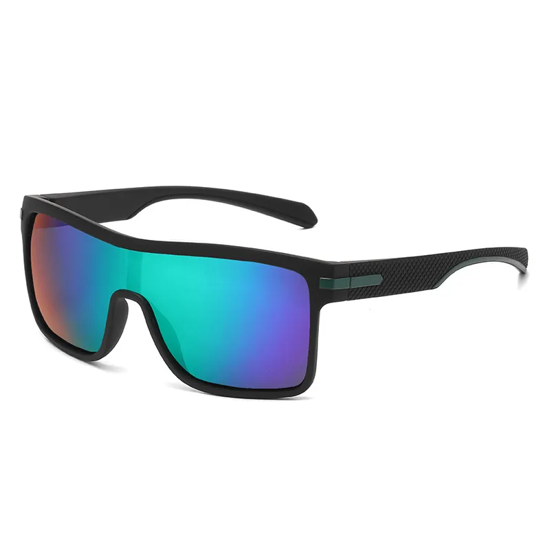 Unisex One-Piece Polarized Sports Sunglasses – Windproof UV400 Outdoor Cycling Glasses, Stylish Shield Lens Shades for Men and Women